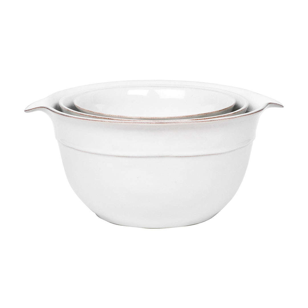 Puro Nesting Serving Bowl Set/3pc - Whitewash