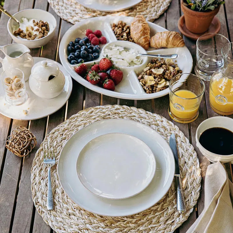 Puro Coupe 4pc Place Setting - Whitewash