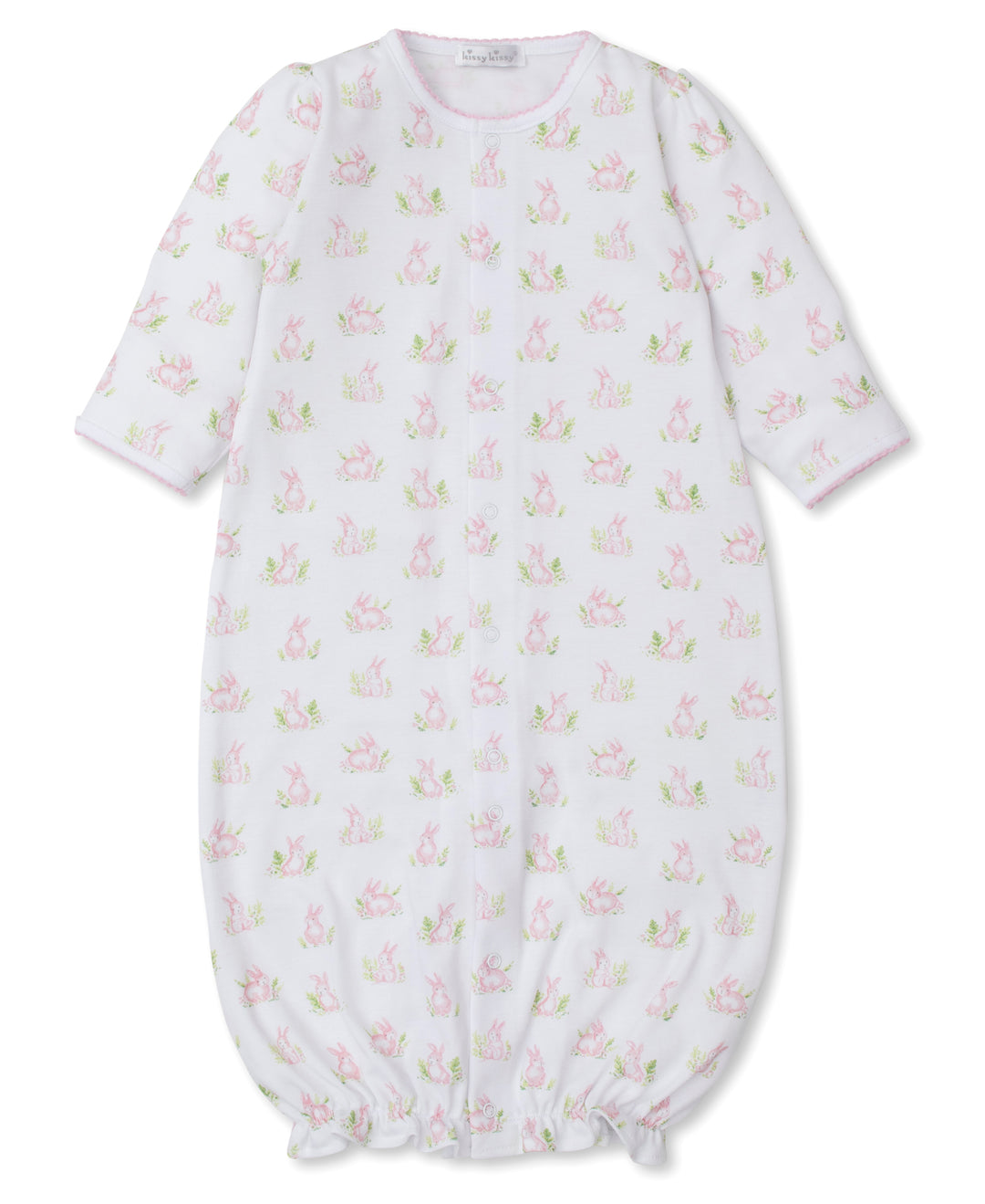 Cottontail Hollows: Light Pink Bunnies Print Converter Gown