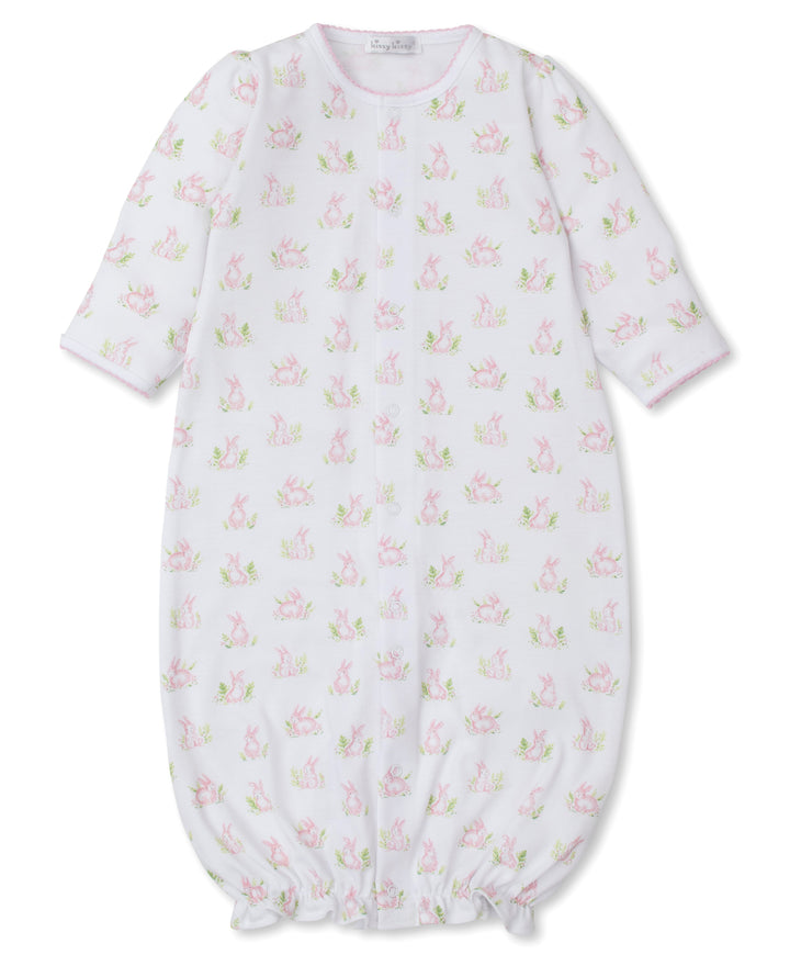 Cottontail Hollows: Light Pink Bunnies Print Converter Gown