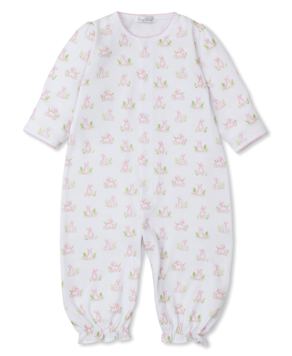 Cottontail Hollows: Light Pink Bunnies Print Converter Gown