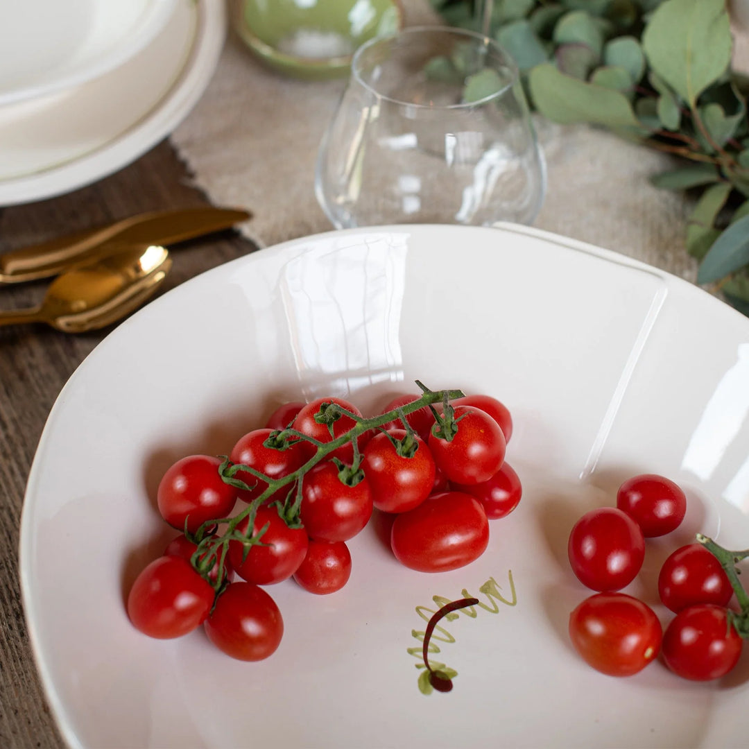 Lastra Fiori Di Bosco Medium Shallow Bowl