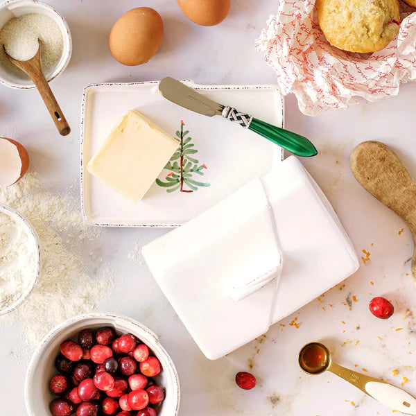 Lastra Holiday Butter Dish