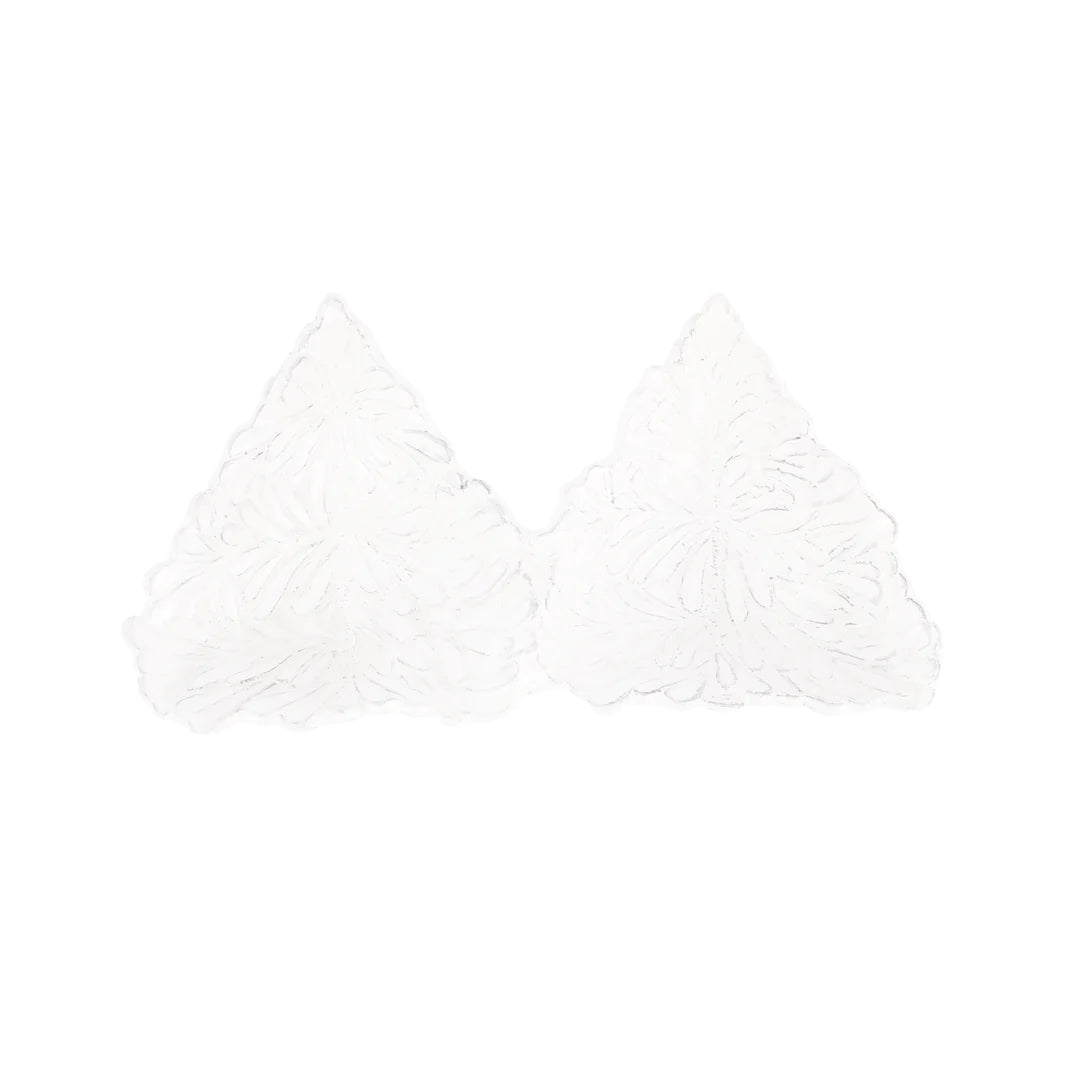 Lastra Holiday White Figural Tree Two-Part Server