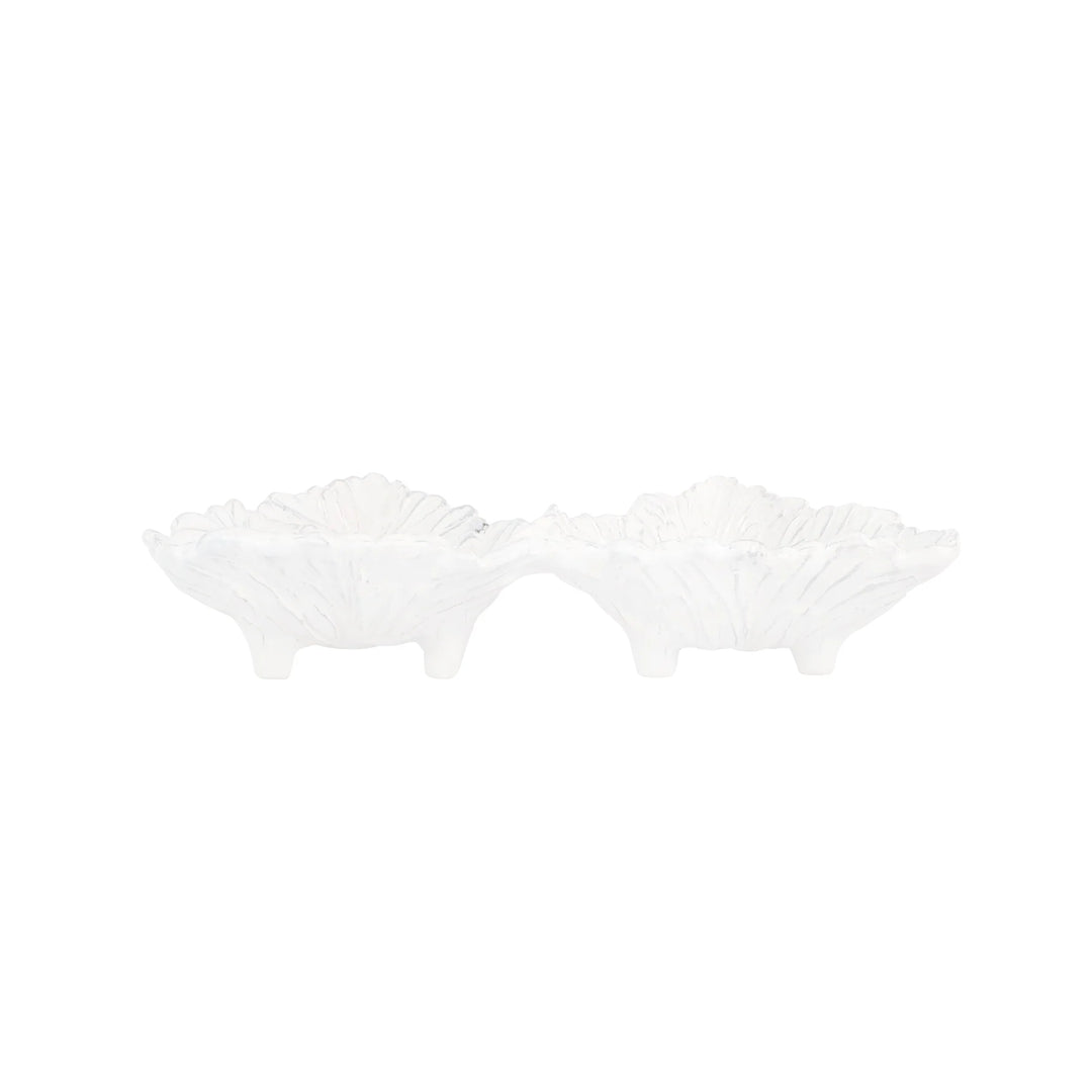 Lastra Holiday White Figural Tree Two-Part Server