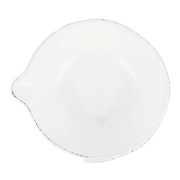 Lastra White Large Mixing Bowl