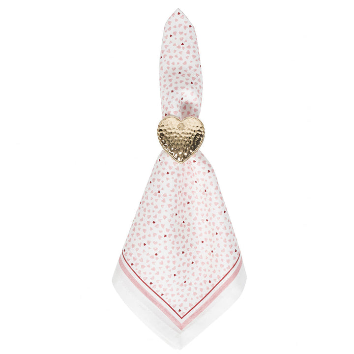 Love You More Napkin Set/4 - Pink