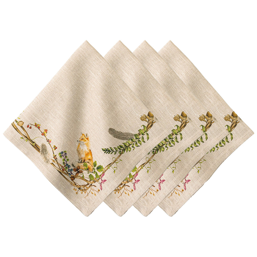 Forest Walk Napkin with Animals - Multi