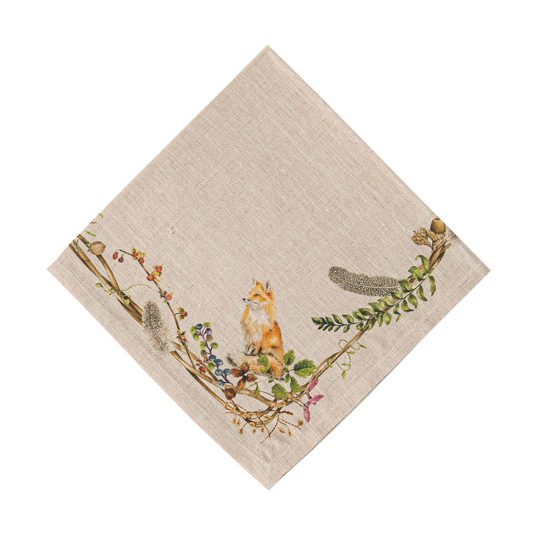 Forest Walk Napkin with Animals - Multi