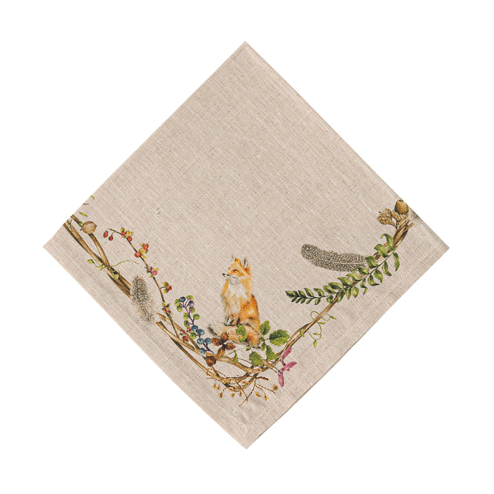 Forest Walk Napkin with Animals - Multi