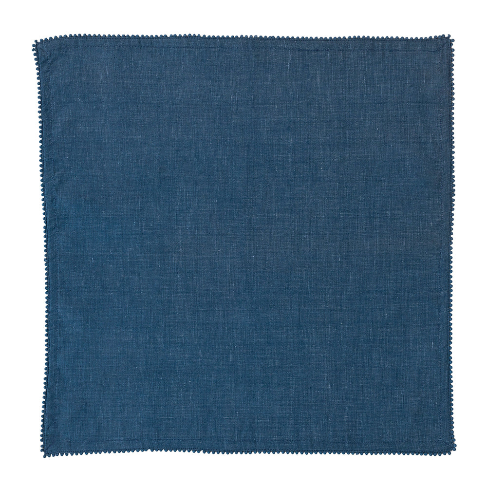 Berry Trim Napkin - Navy