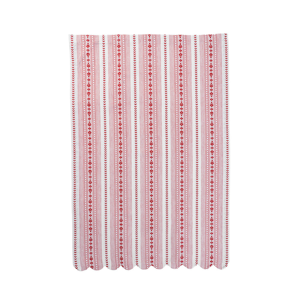 Villa Stripe Kitchen Towel Set/2 - Red