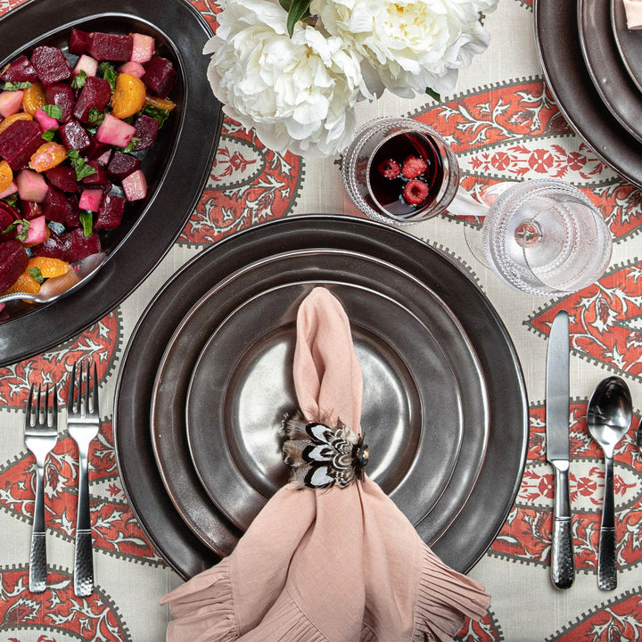 Feather Napkin Ring - Espresso
