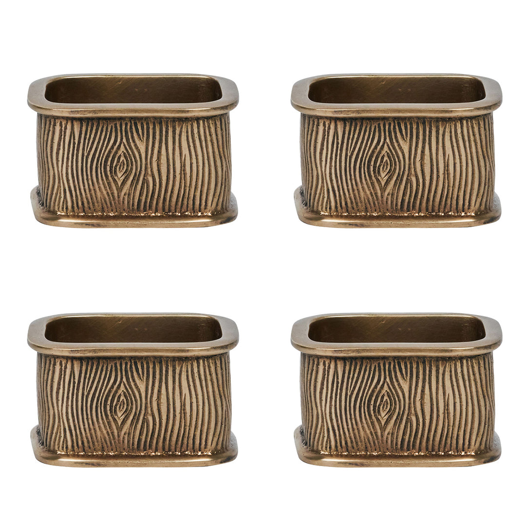 Blenheim Oak Napkin Ring - Brass