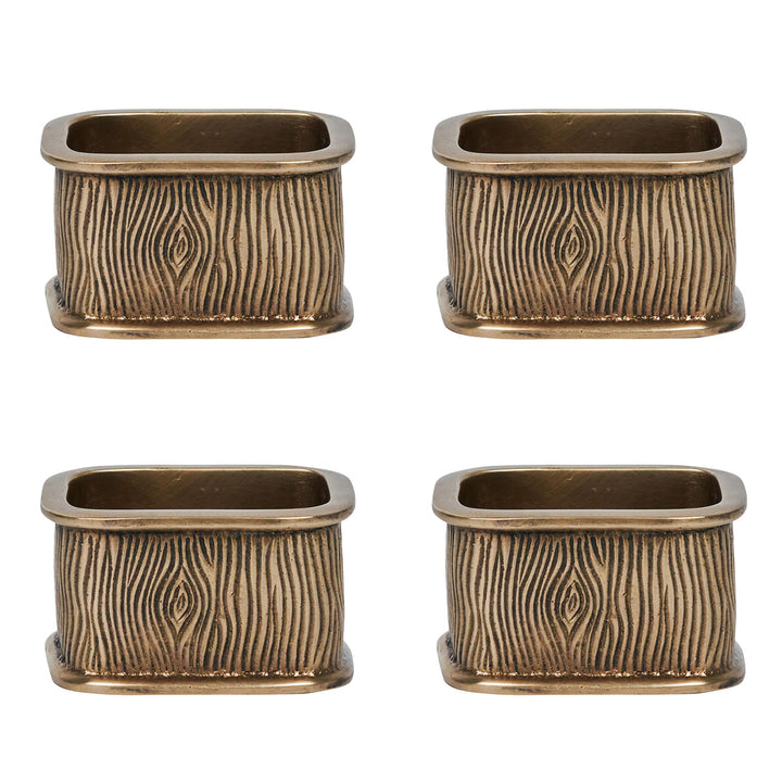 Blenheim Oak Napkin Ring - Brass