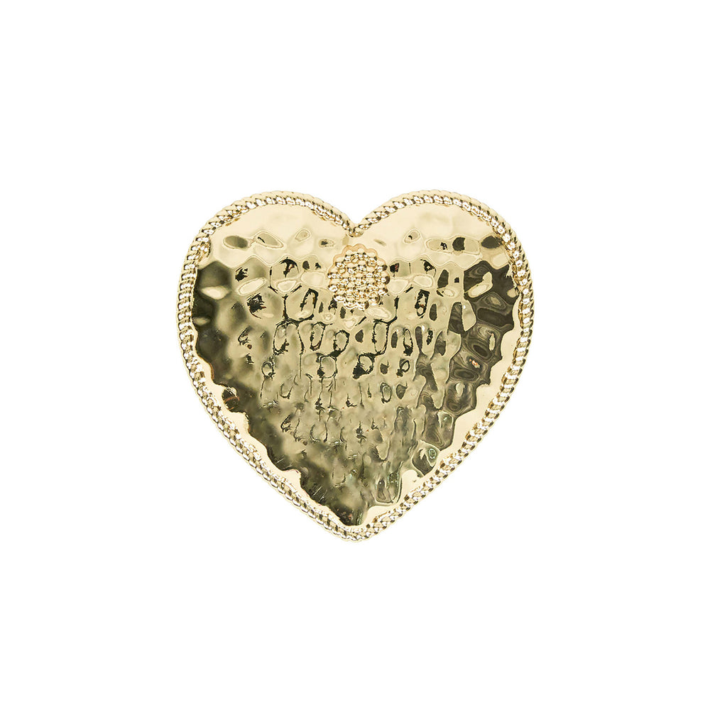 Berry & Thread Heart Napkin Ring Set/4 -  Gold