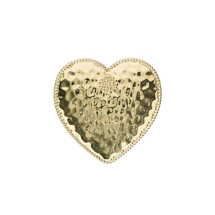 Berry & Thread Heart Napkin Ring Set/4 -  Gold