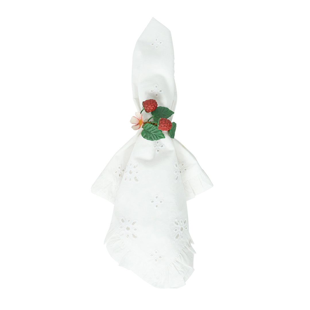Meadow Walk Floral Napkin Ring Assorted Set/4 - Multi