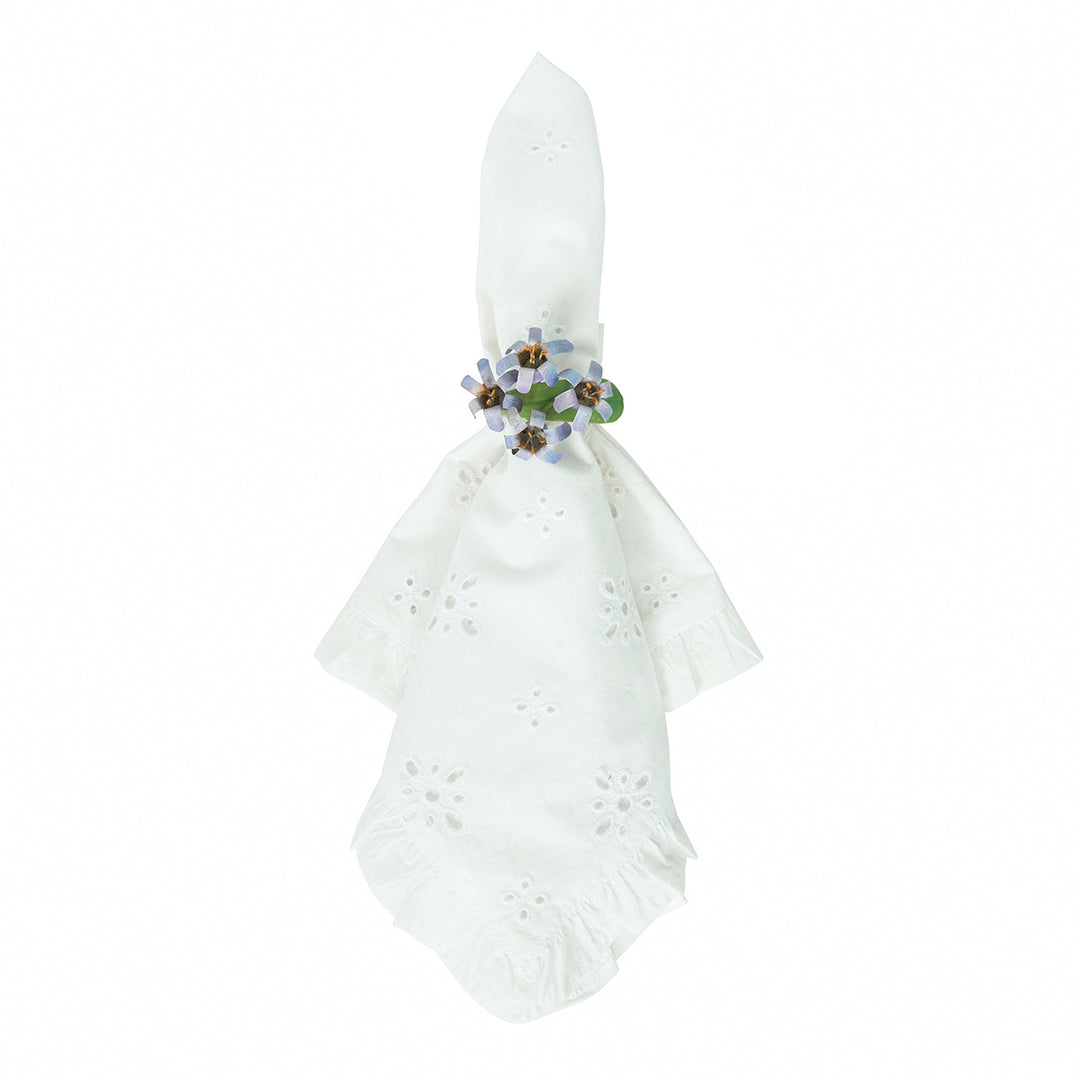 Meadow Walk Floral Napkin Ring Assorted Set/4 - Multi