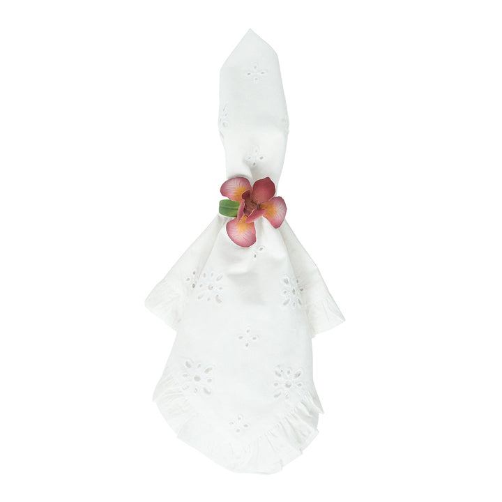 Meadow Walk Floral Napkin Ring Assorted Set/4 - Multi