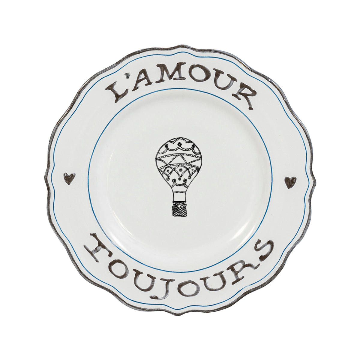 L'Amour Toujours Dessert/Salad Plates - Assorted Set of 4