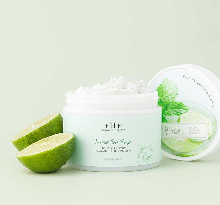 Lime So Fine: Foaming Body Polish