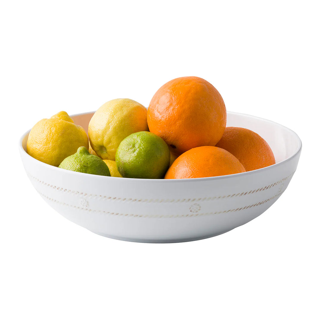 Berry &amp; Thread Melamine 12" Bowl - Whitewash