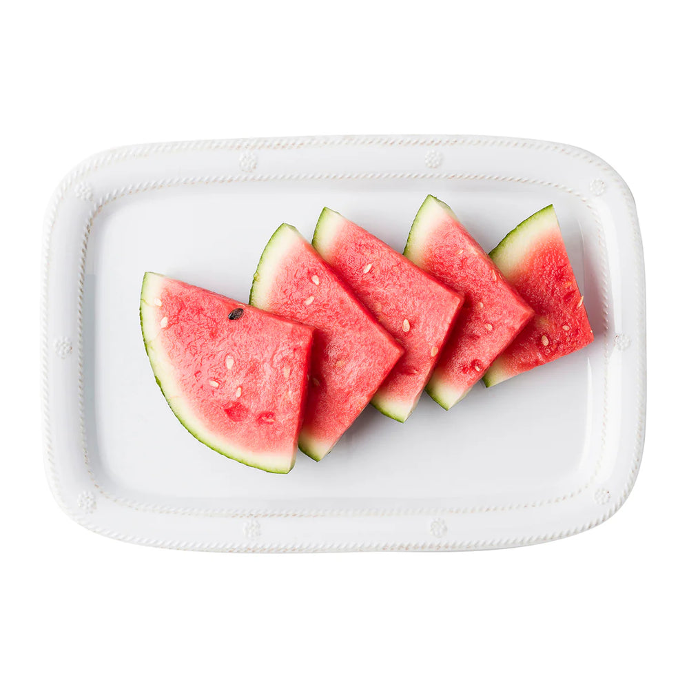 Berry & Thread Melamine 16" Serving Tray/Platter - Whitewash