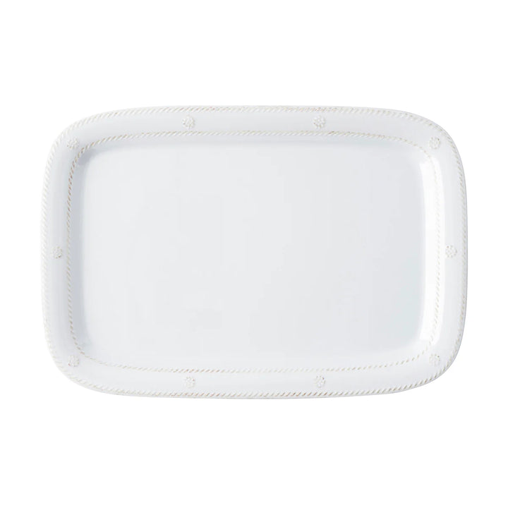 Berry &amp; Thread Melamine 16" Serving Tray/Platter - Whitewash