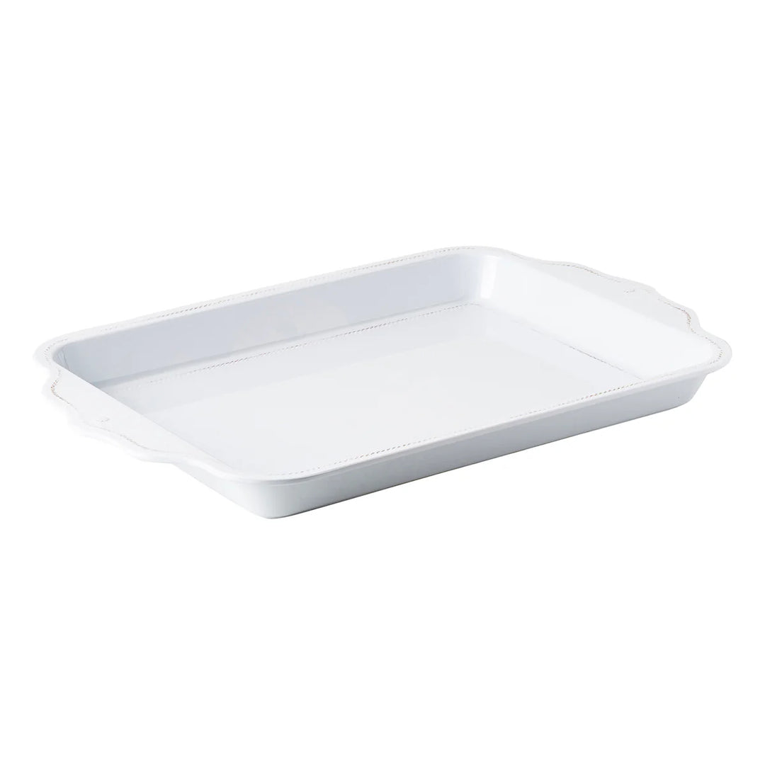 Berry &amp; Thread Melamine  24" Tray - Whitewash