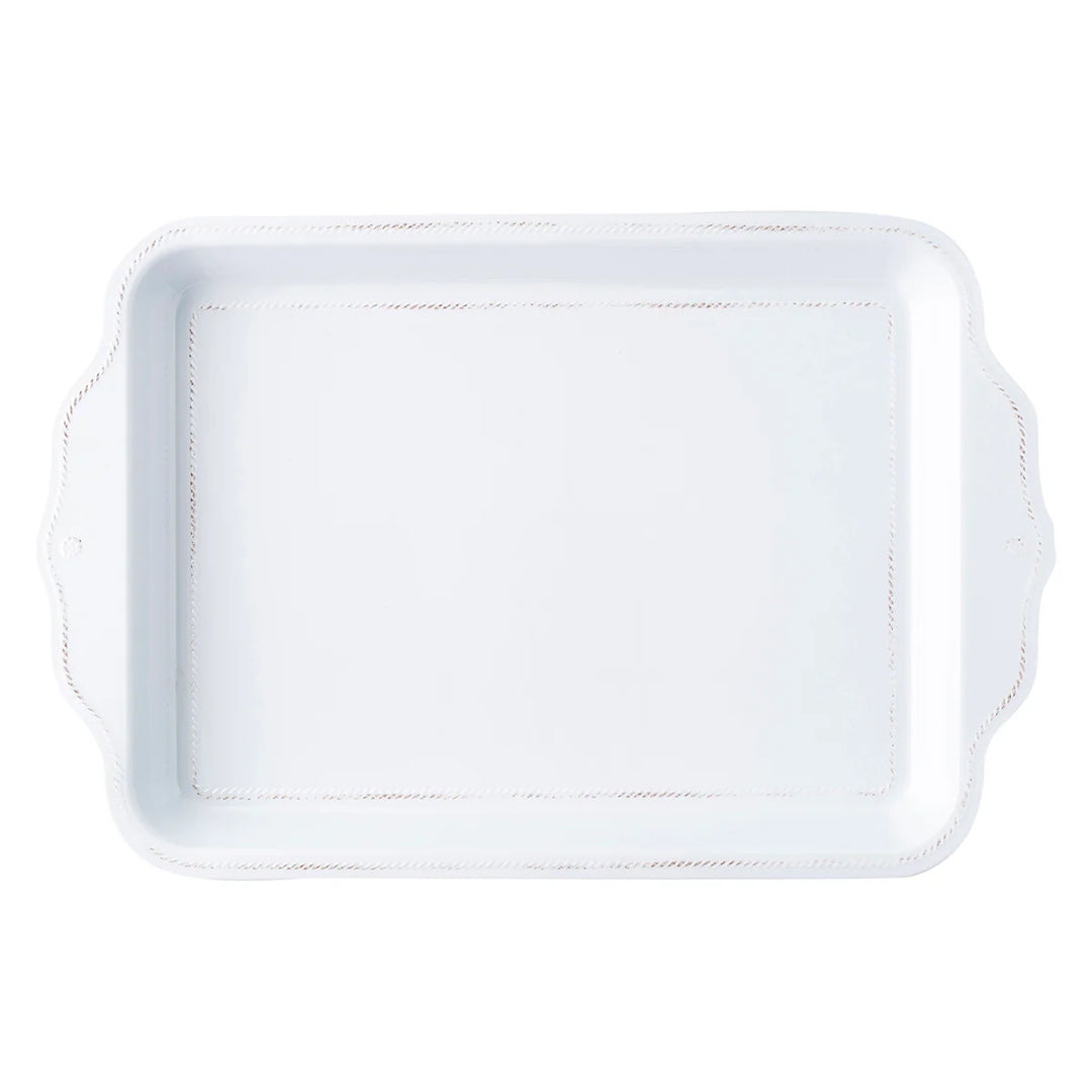 Berry &amp; Thread Melamine  24" Tray - Whitewash