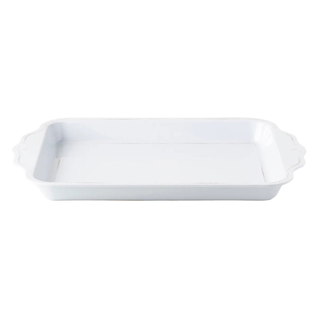 Berry &amp; Thread Melamine  24" Tray - Whitewash