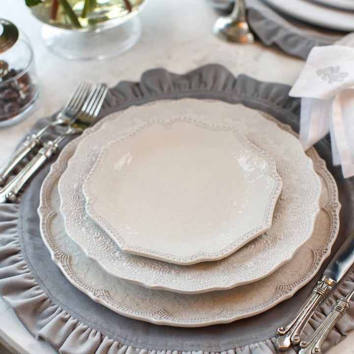 Merletto Antique Scalloped Salad/Dessert Plate