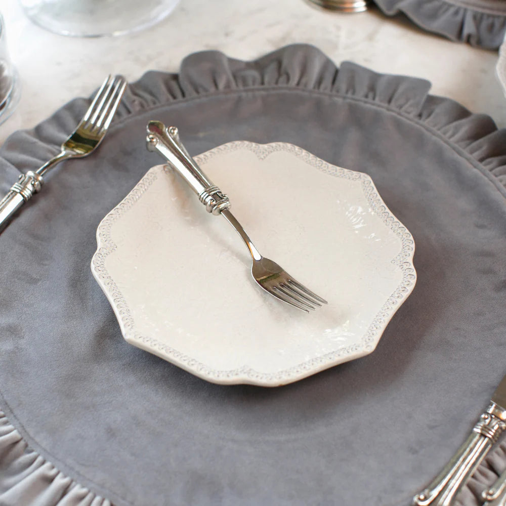 Merletto Antique Scalloped Salad/Dessert Plate