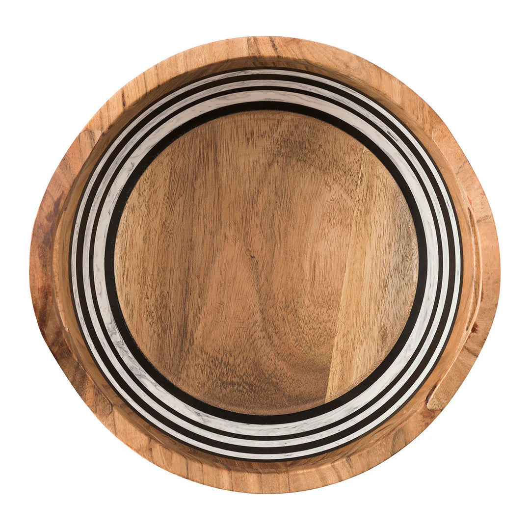 Stonewood Stripe 11" Round Handled Bowl
