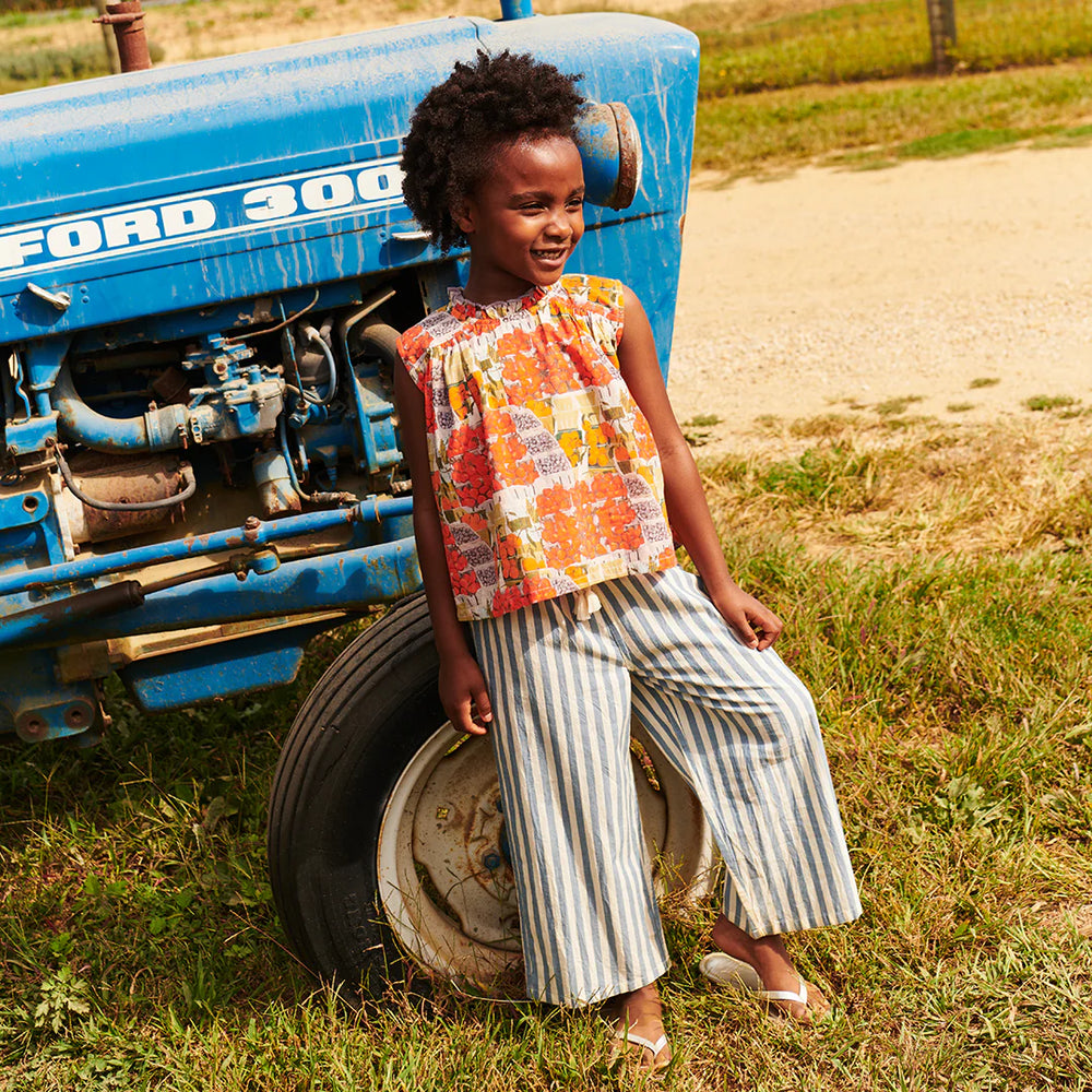 Girls Theodore Pant - Blue Stripe
