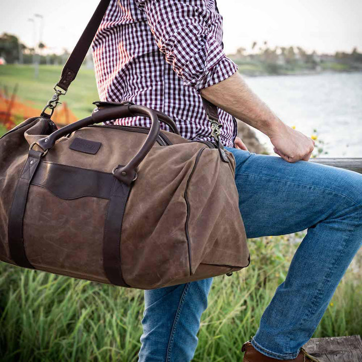 Campaign Waxed Canvas Large Field Duffle