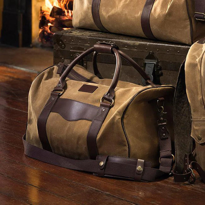 Campaign Waxed Canvas Medium Field Duffle