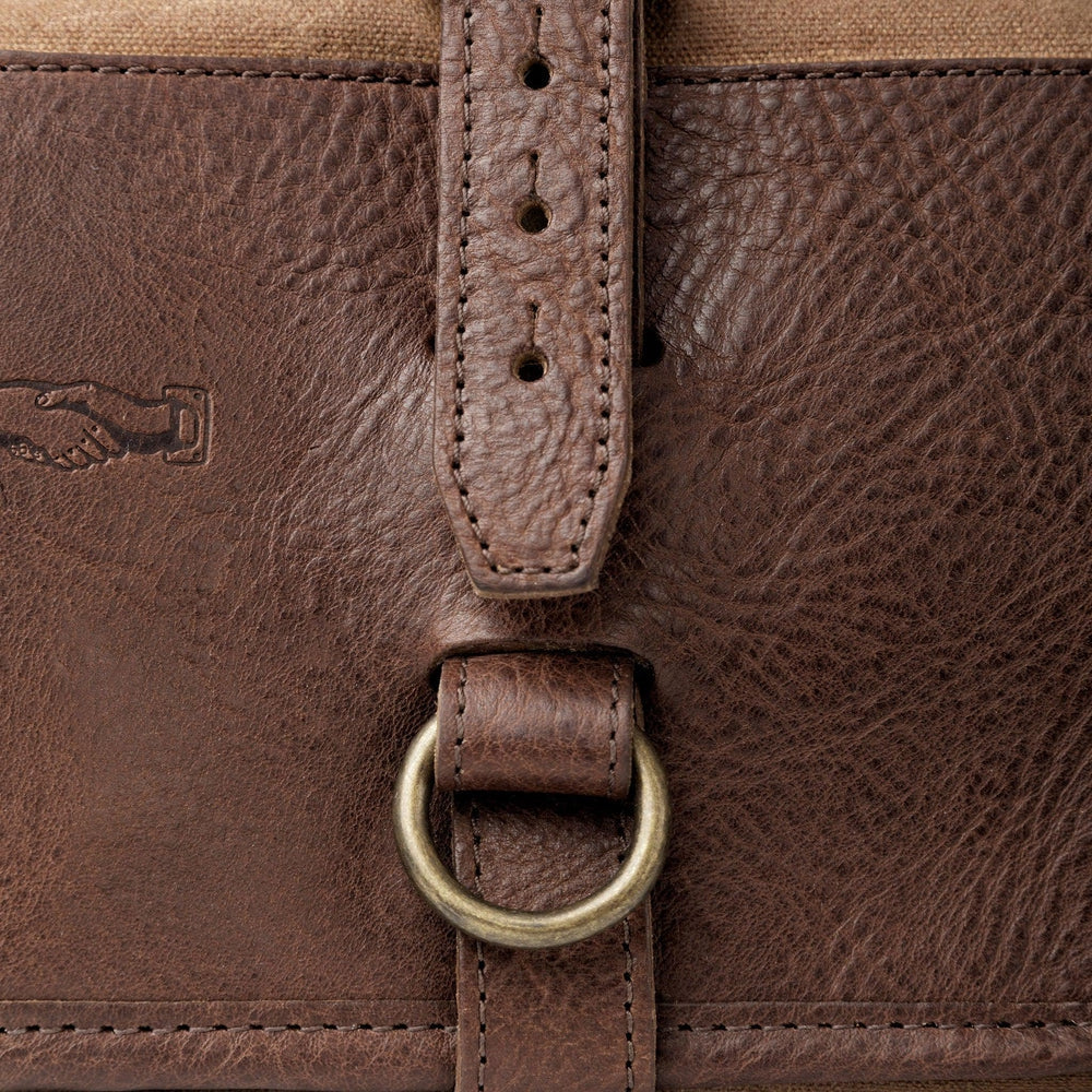 Campaign Waxed Canvas Roll-Up Shave Kit