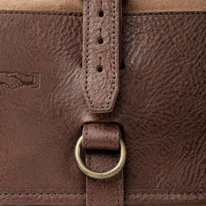 Campaign Waxed Canvas Roll-Up Shave Kit