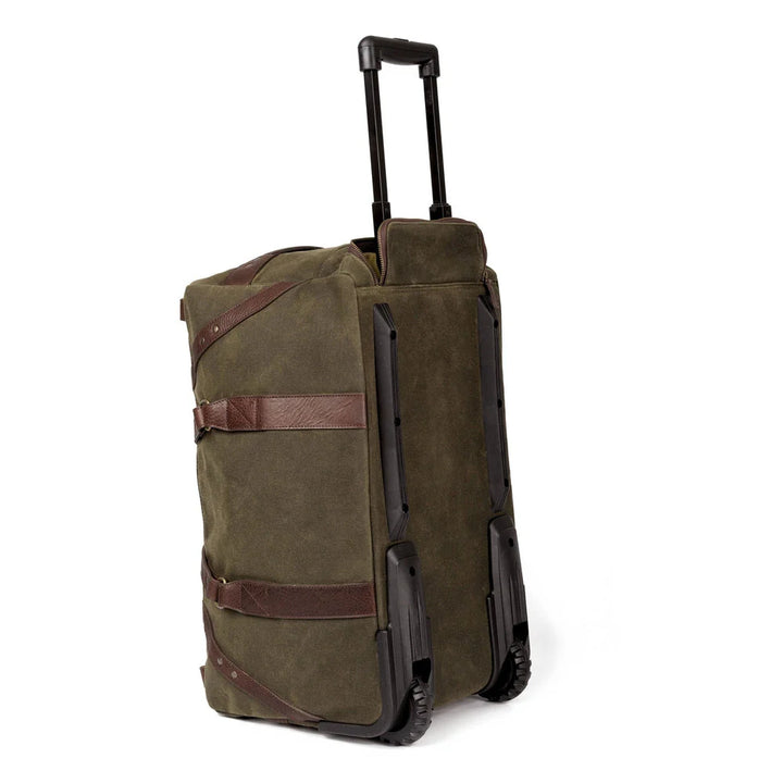Campaign Waxed Canvas Wheeled Rolling Carry-On Duffle Bag