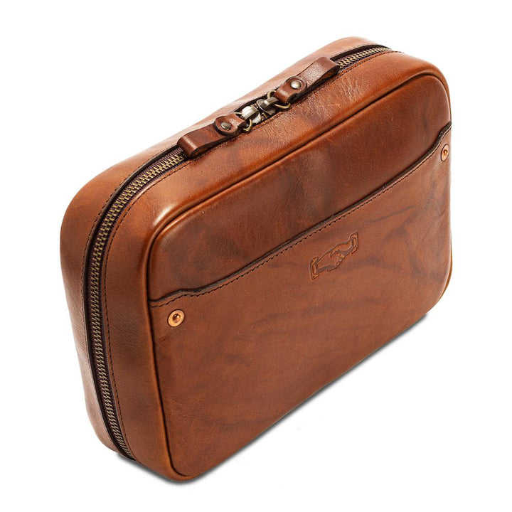 Heritage Leather "Doc" Electronics Organizer/Toiletry Kit