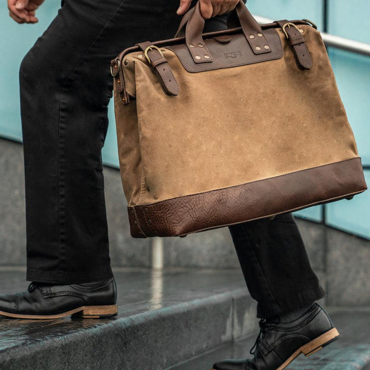 Heritage Waxed Canvas Lineman Duffle Bag