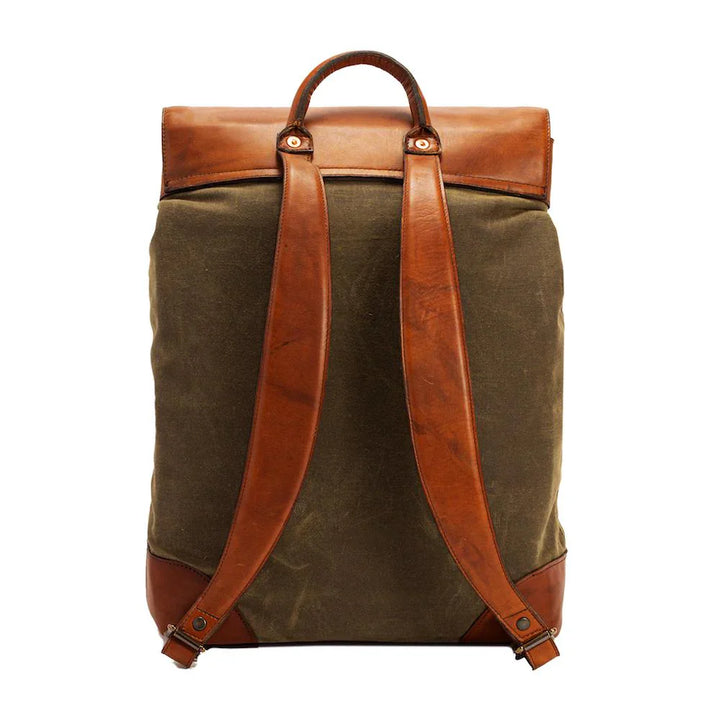 Heritage Waxed Canvas Steamer Backpack