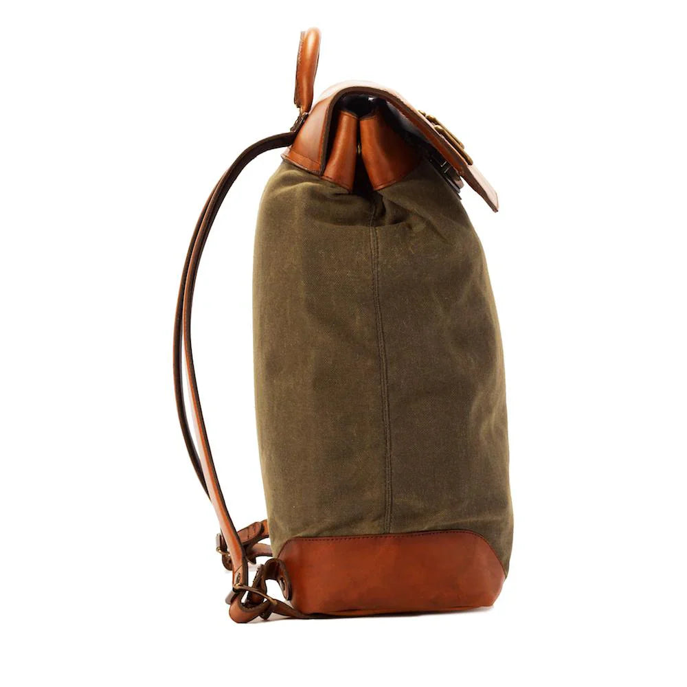 Heritage Waxed Canvas Steamer Backpack