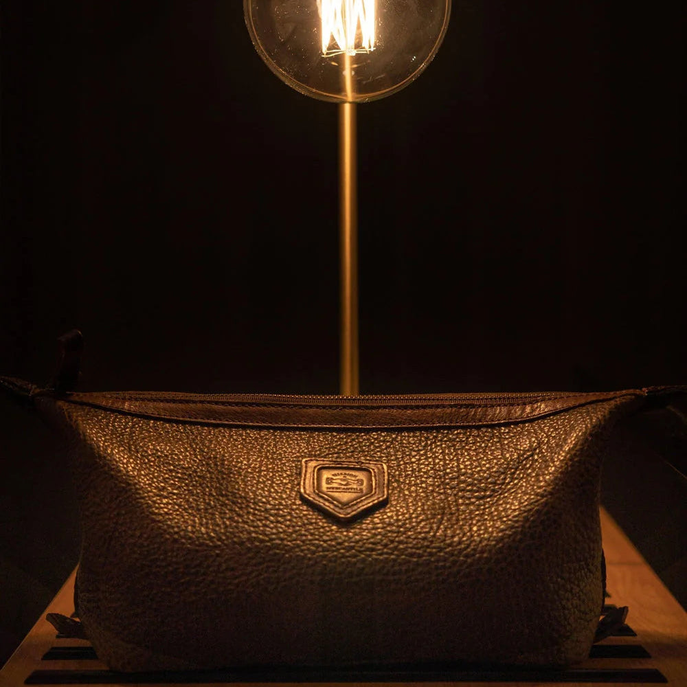 Theodore Leather Toiletry Wash Bag