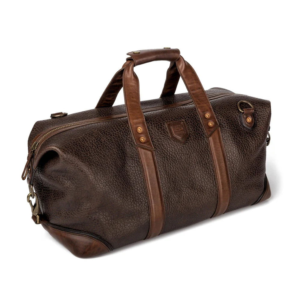 Theodore Leather Weekender Duffle Bag