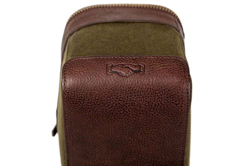 White Wing Waxed Canvas Shell Bag
