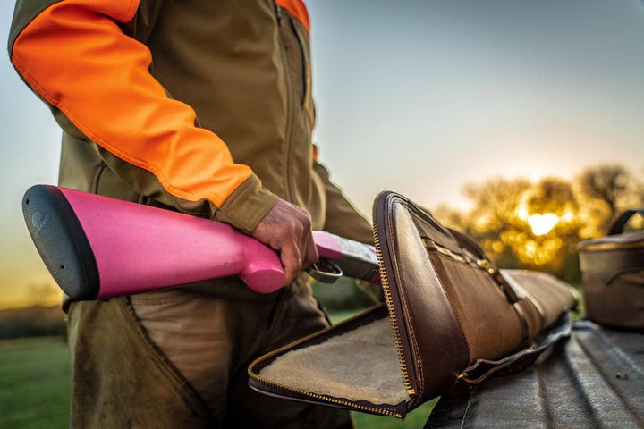 White Wing Waxed Canvas Shotgun Case