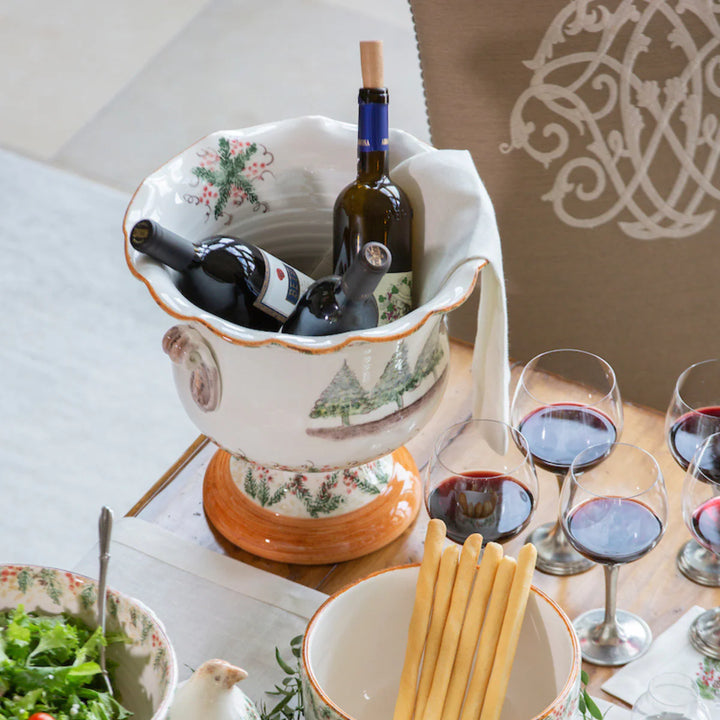 Natale Footed Cachepot/Ice Bucket